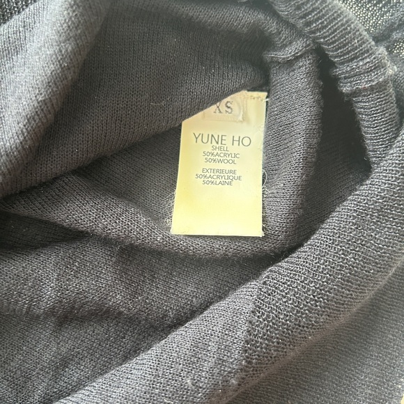 Navy wool blend polo - Picture 3 of 3